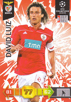 David Luiz SL Benfica 2010/11 Panini Adrenalyn XL CL #64
